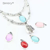 dmtry 5pcs wholesale bijoux cheap korean sweet candy water drop pendant findings for making necklace jewelry handmade diy lc0057