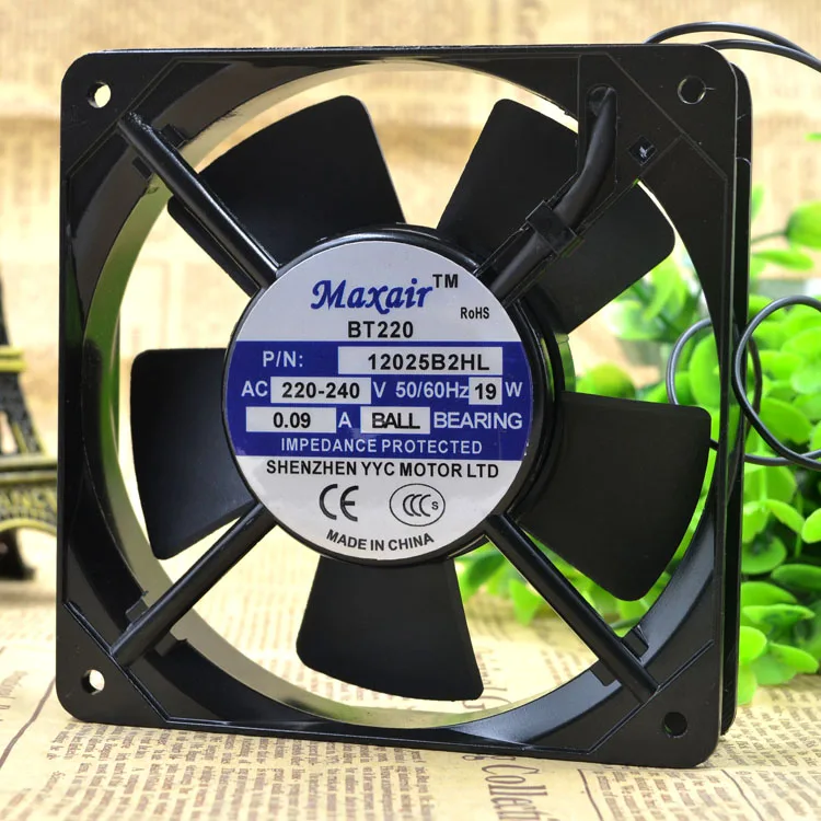 Осевой вентилятор охлаждения переменного тока для Maxair BT / 220 12025B2HL В 12025 12 см|ac cooling