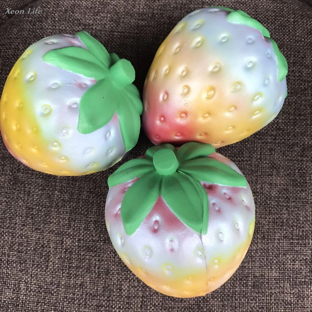 1 шт. Радуга клубника Squishy Super Jumbo Ароматические замедлить рост Редкие забавная