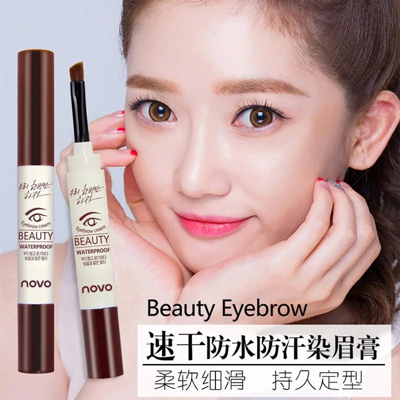 Brand PRO Eyebrow Cream Mascara Gel Make Up Waterproof Eye Brow Korean Style Makeup Pencil Enhancer With Brush | Красота и здоровье