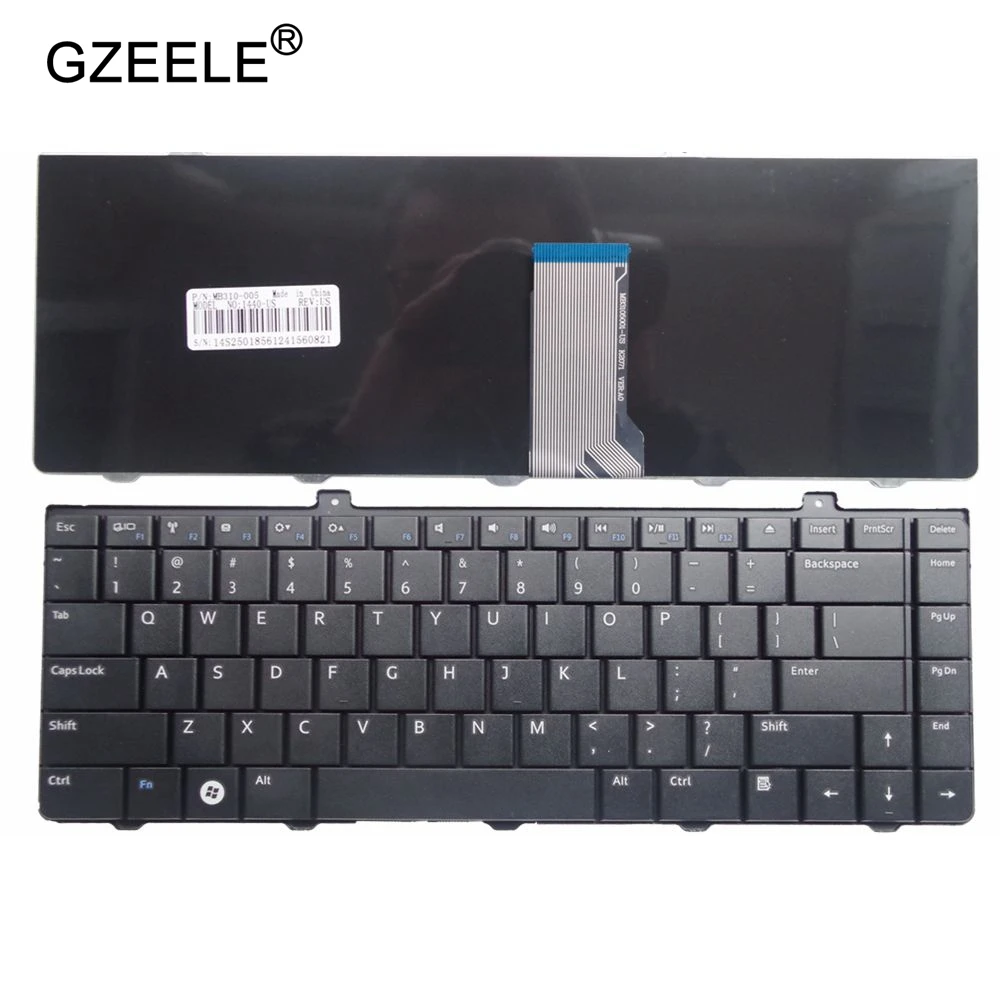 Клавиатура GZEELE для ноутбука DELL Inspiron 1440 1320 14A pp42L 1445 1450 P04S английская версия Черная |
