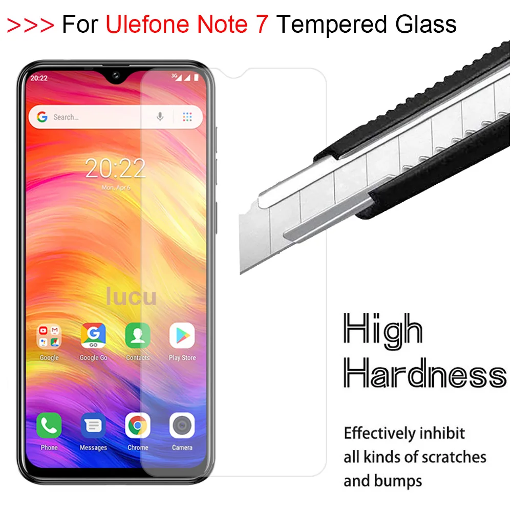 Закаленное стекло для Ulefone Note 7 Защитное экрана 2.5D 9H Премиум защитная пленка