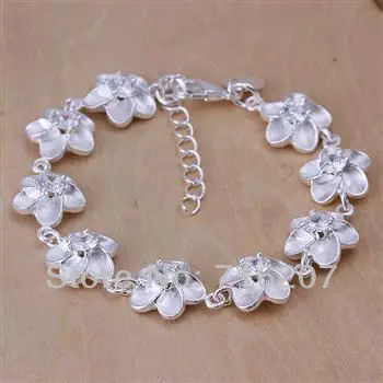 H179 Бесплатная доставка серебряный браслет Модный Ювелирный Браслет полностью