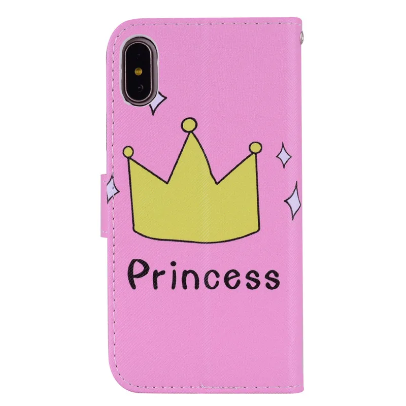 Чехол для Телефона iPhone 6 6s 7 8 plus X 5 чехол Магнитный PU кожаный бумажник с