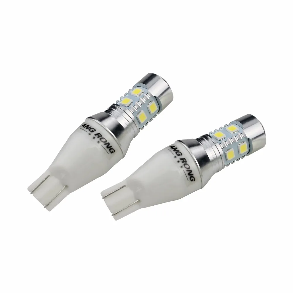 Светодиодная лампа ANGRONG 2x955 921 T15 168 W16W 10 внутренняя задняя подсветка ДХО (CA321)|led light