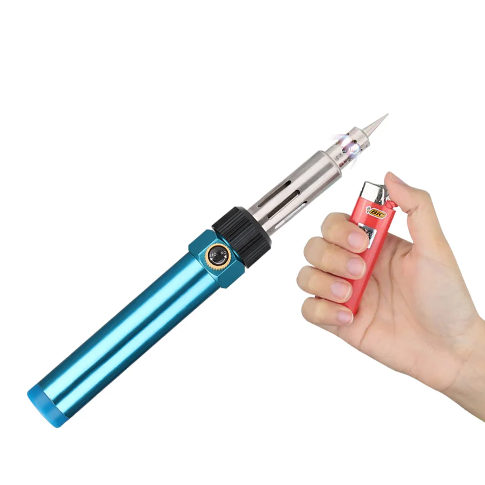 Pistola para soldar a Gas, pistola para soldar a Gas, soldador de hierro, quemador de pluma, soplete de soplado de butano, pistola de aire caliente, herramientas de soldadura
