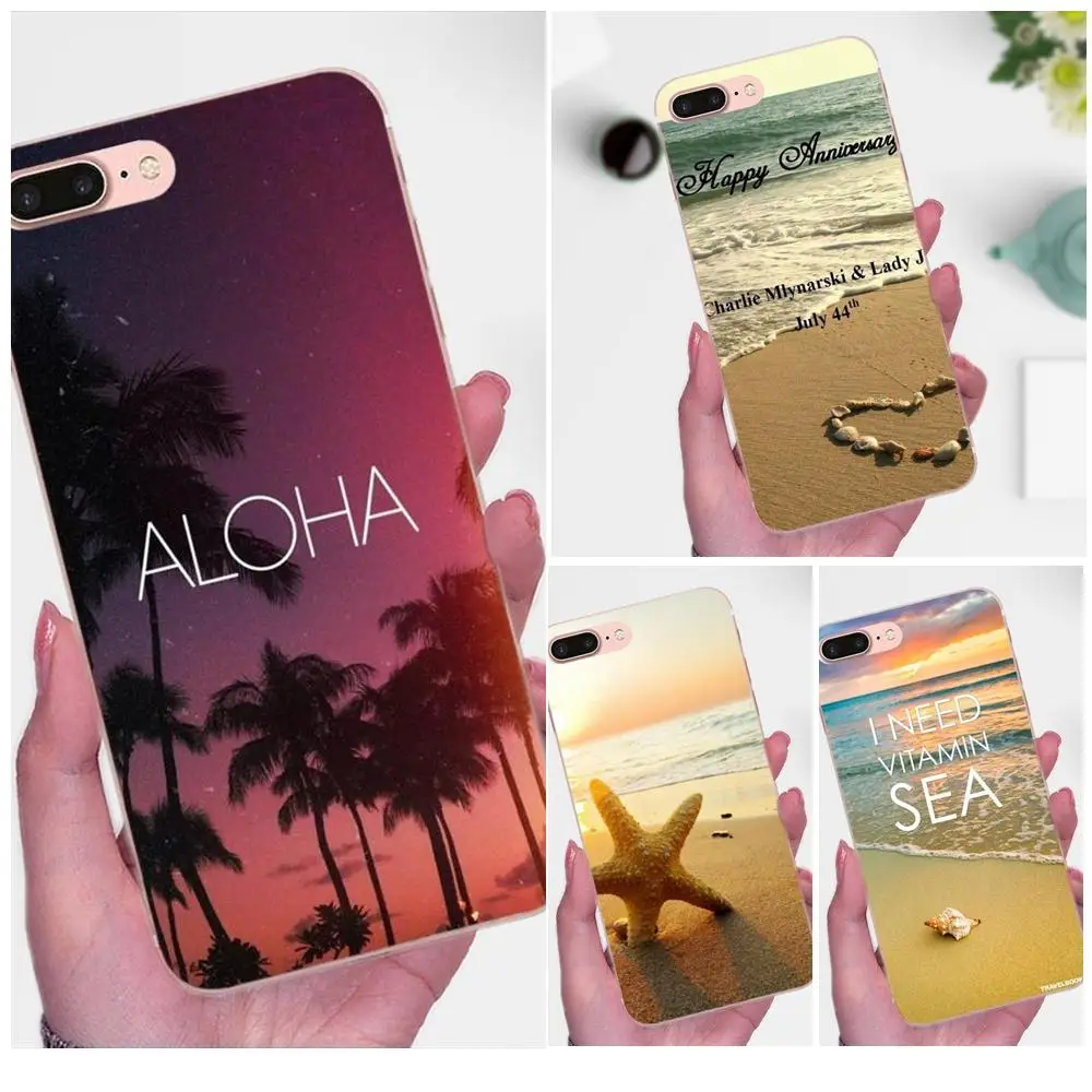 Летний Пляжный Чехол для мобильного телефона Hawaii Aloha Sea Ocean Huawei Mate 7 8 9 10 20 P8 P9 P10 P20 P30
