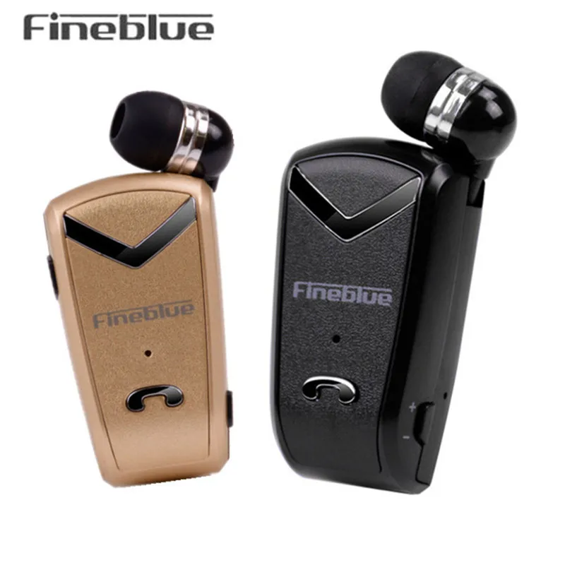 FineBlue F-V2 Mini Wireless business Bluetooth Headset Sport Driver Earphone Telescopic Clip on stereo earbuds clip-on portable |