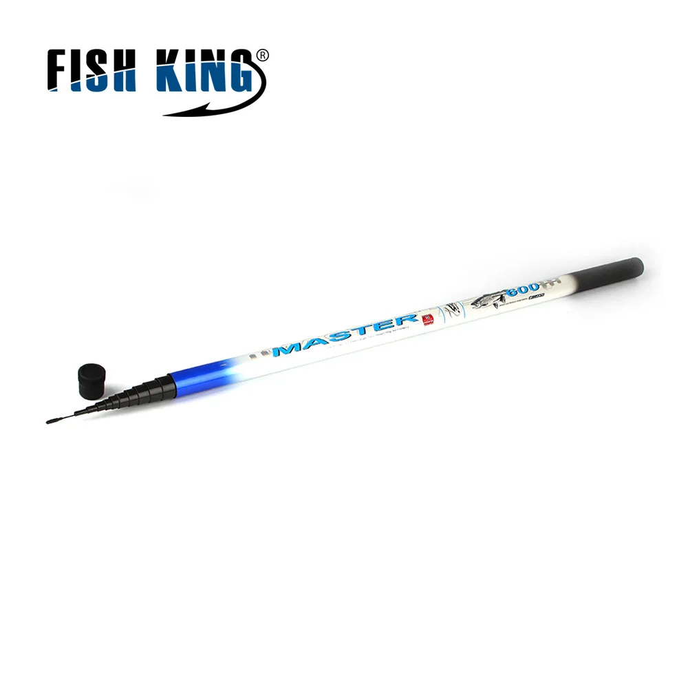 FISHKING 24T углеродного шест Удочка 3 8 м 4 5 6 7 сек C.W.10 30G поток ручная штанга из