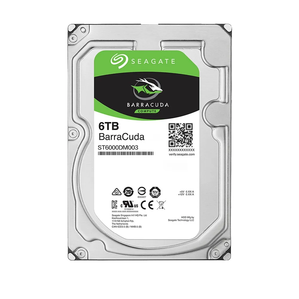 Seagate ST6000DM003 6 ТБ Настольный HDD внутренний жесткий диск 5400 об/мин SATA ГБ/сек. 256 МБ кэш 3