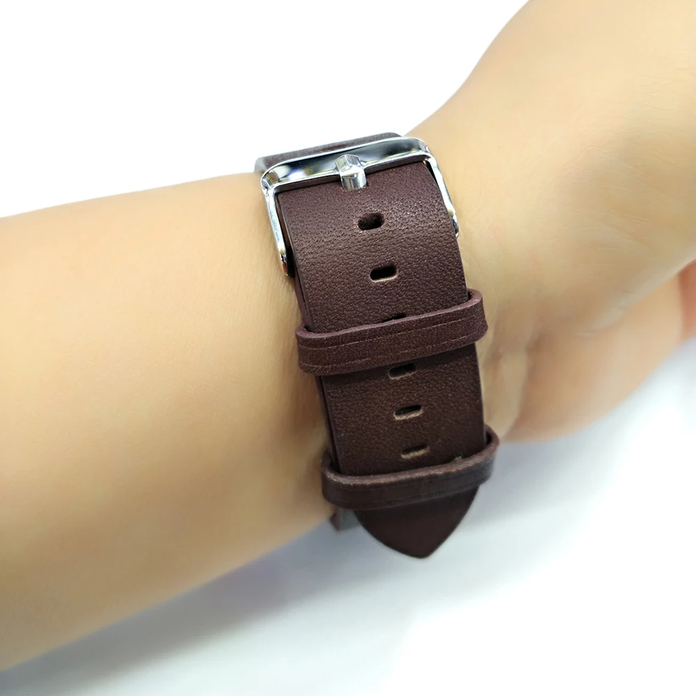 Для iWatch 5 4 42 мм 44 полностью воловья искусственная лента для Apple watch series 1/2/3 40 38
