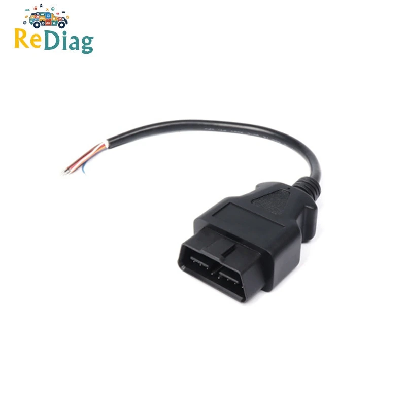 16-контактный удлинитель OBD2 со штекером высококачественный кабель OBDII для