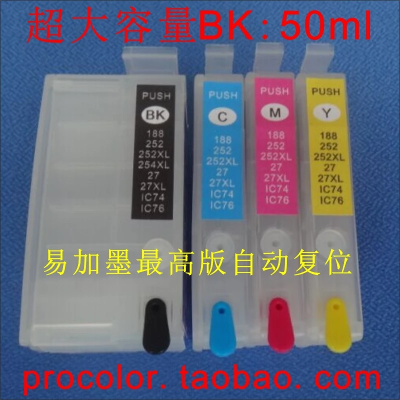 

full Refill ink cartridge North America T252XL for EPSON WF-3620 WF-3620DWF WF3620DWF WF3620 WF 3620 3640 3620DWF WF-3640DTWF