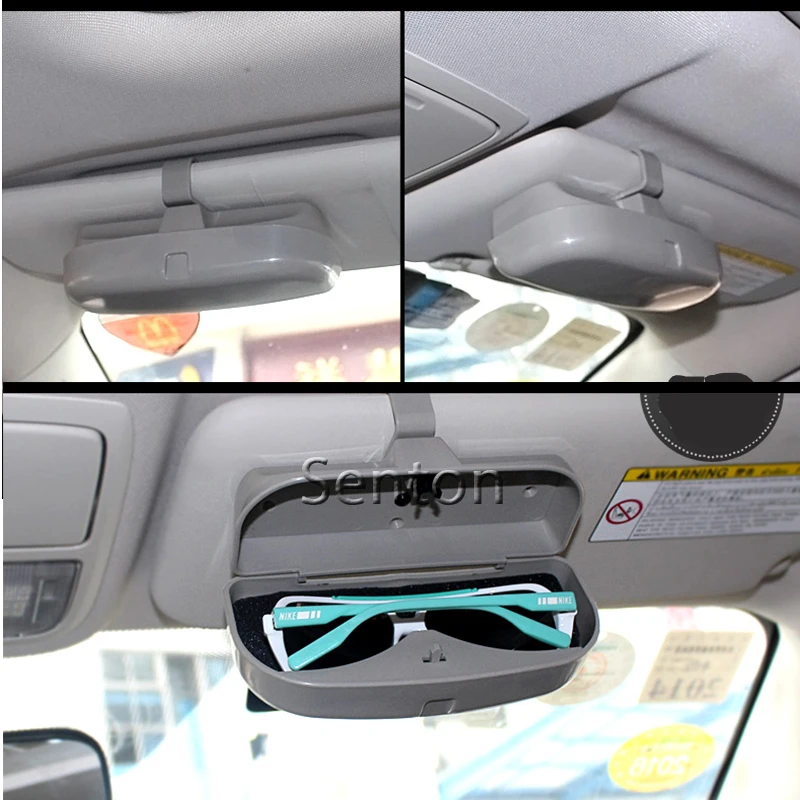 ZD 1pcs Car Glasses Case Holder For Saab Fiat Skoda Octavia A7 A5 Rapid Fabia Yeti Renault Duster Megane 2 3 Opel Astra H J 2017 |