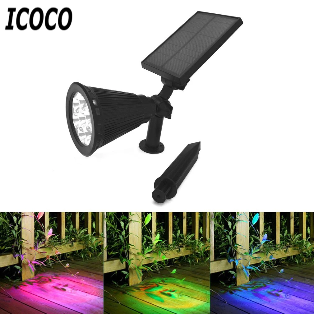 ICOCO Водонепроницаемая IP55 наружная садовая RGB Светодиодная лампа