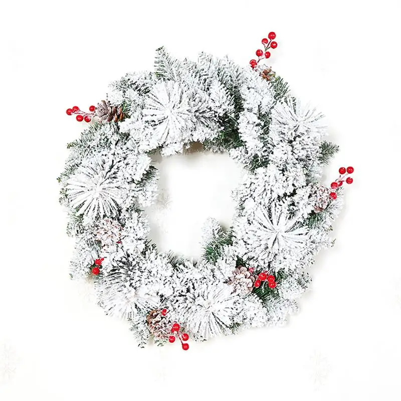 19 69 &quotРождественский венок Снежный Мороз искусственный подвесной Декор