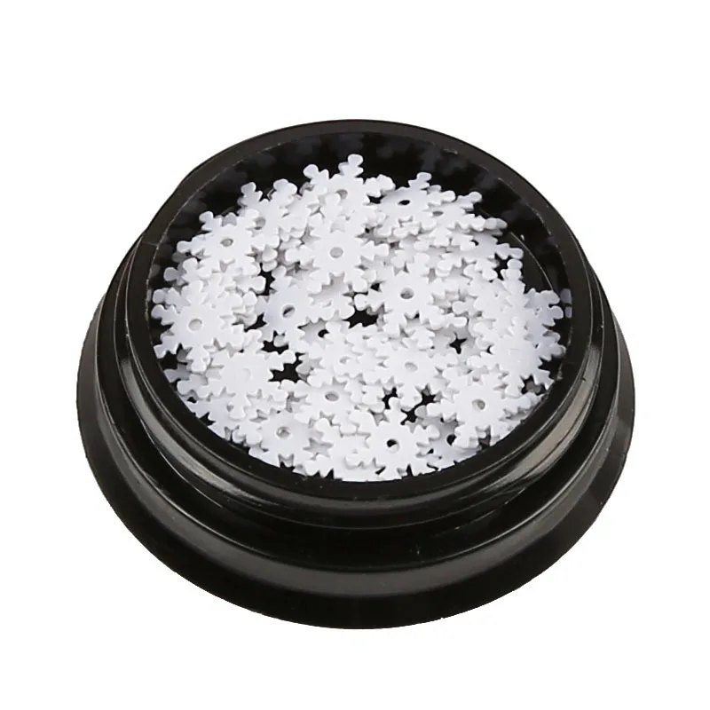 1 бутылка 3D снежинки для самостоятельного маникюра блестки ногтей хлопья пайетки