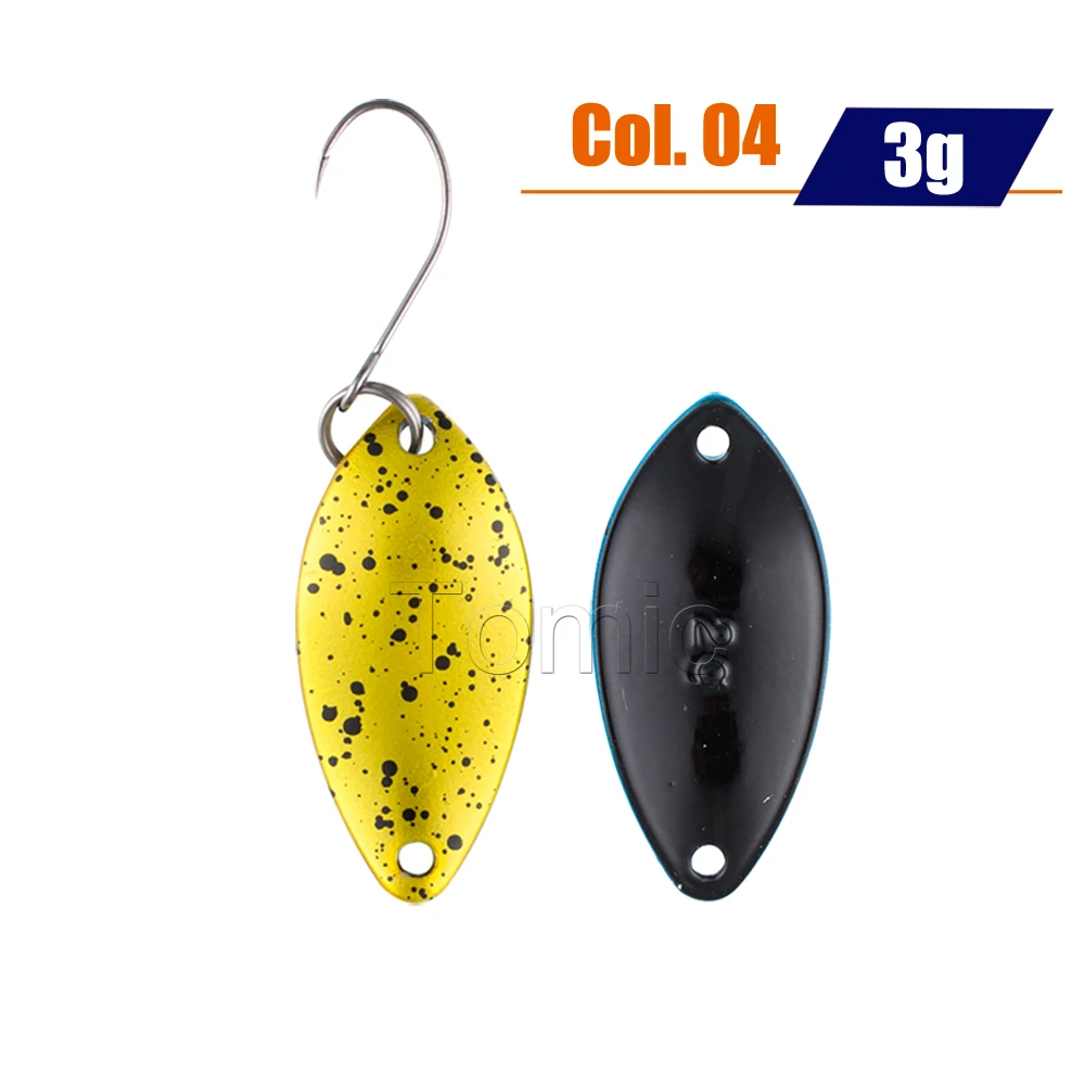 3g Gold Tomic рыболовные ложки 2 г 3 г форель область приманки латунь микро pesca глянцевые цвета металлическая приманка Спиннер приманка - Цвет: 3g Gold
