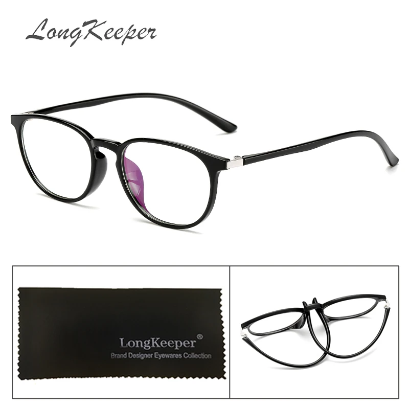 LongKeeper TR90 овальные очки Рамка для Для женщин Для мужчин очки оправы с прозрачными стеклами очки 11760