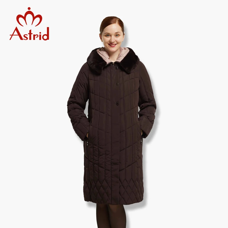 Astrid большой размер зимняя женская куртка пальто теплый пуховик большие парки