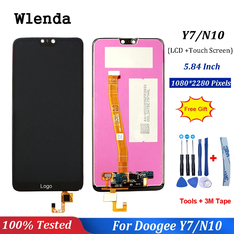 5 48 дюйма для ЖК дисплея Doogee Y7 и фотоэлементов запасные части телефона N10 +