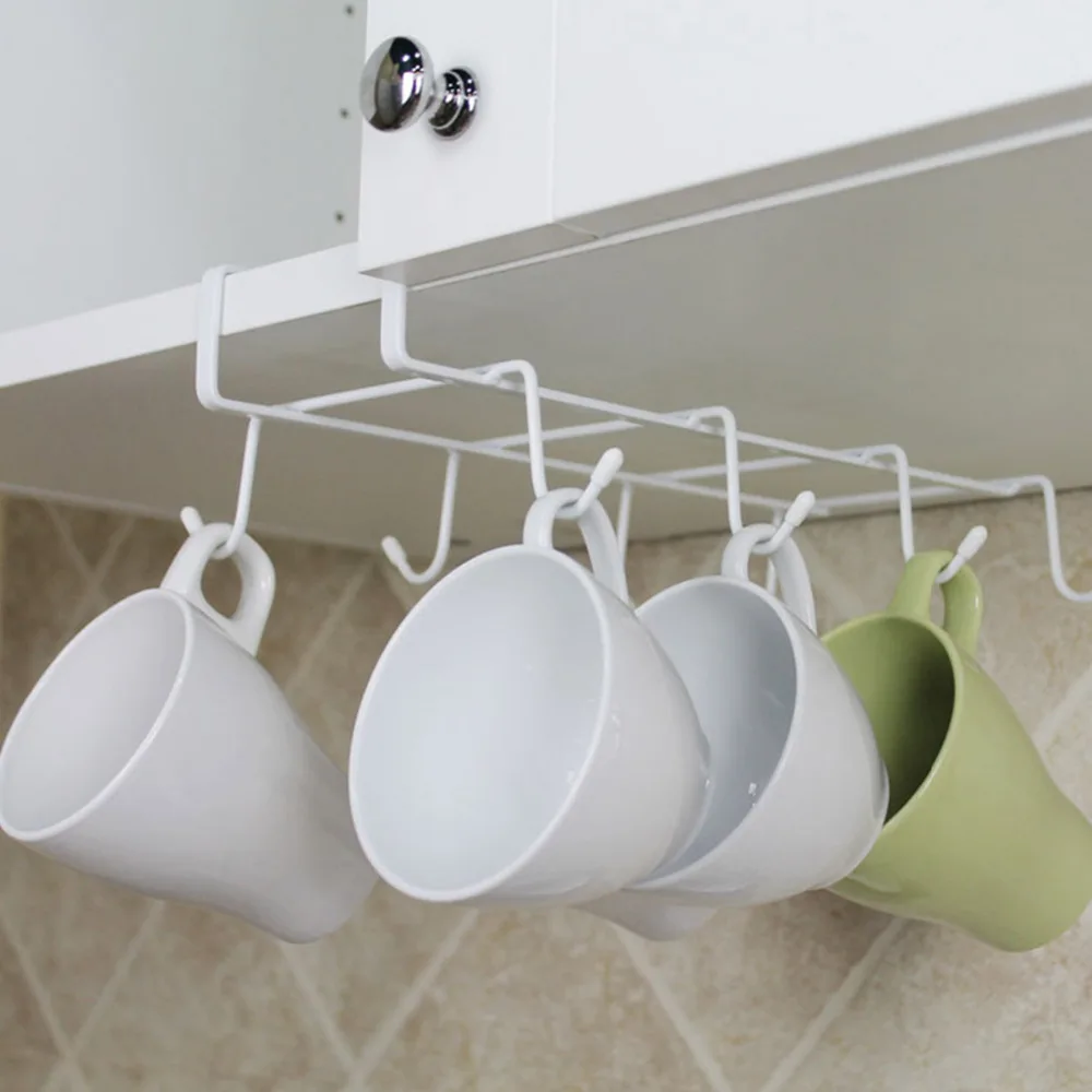 Кухонная стойка для хранения шкаф с подвесной полкой-крюком вешалка посуды