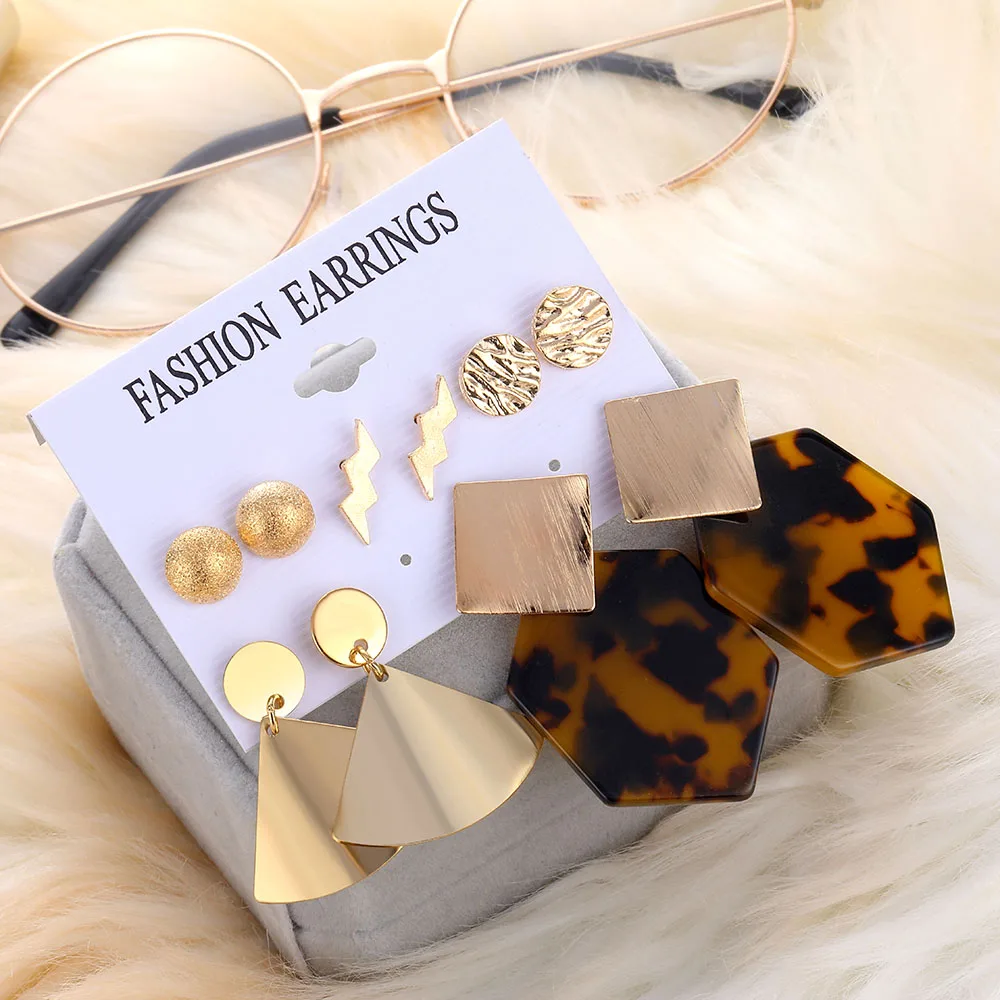 Набор винтажных леопардовых серег IPARAM модные богемные серьги ручной работы