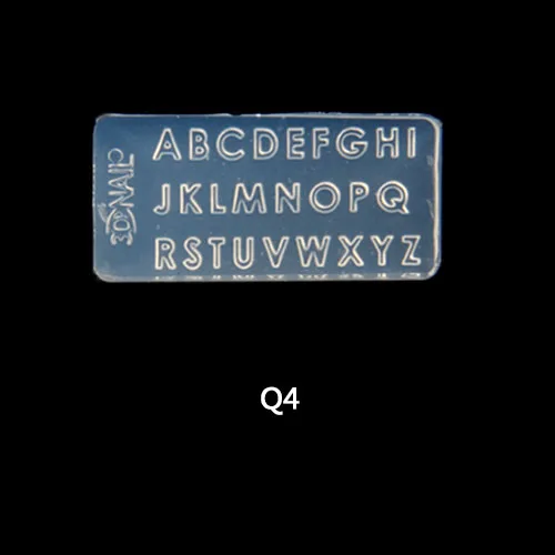 8 шт./лот Q серия(Q1-Q16) 3D смешанный дизайн акриловый дизайн ногтей плесень Советы Декор DIY Различные стили прозрачный - Цвет: Q4