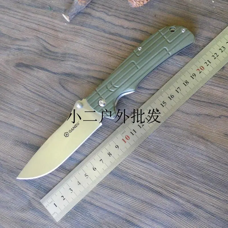 Зеленый Ganzo G723 жар-F723 440C лезвие 58-60HRC G10 ручка тактические складные Ножи на открытом воздухе Выживание Охота Отдых на природе инструмент карманные ножи - Цвет: Зеленый