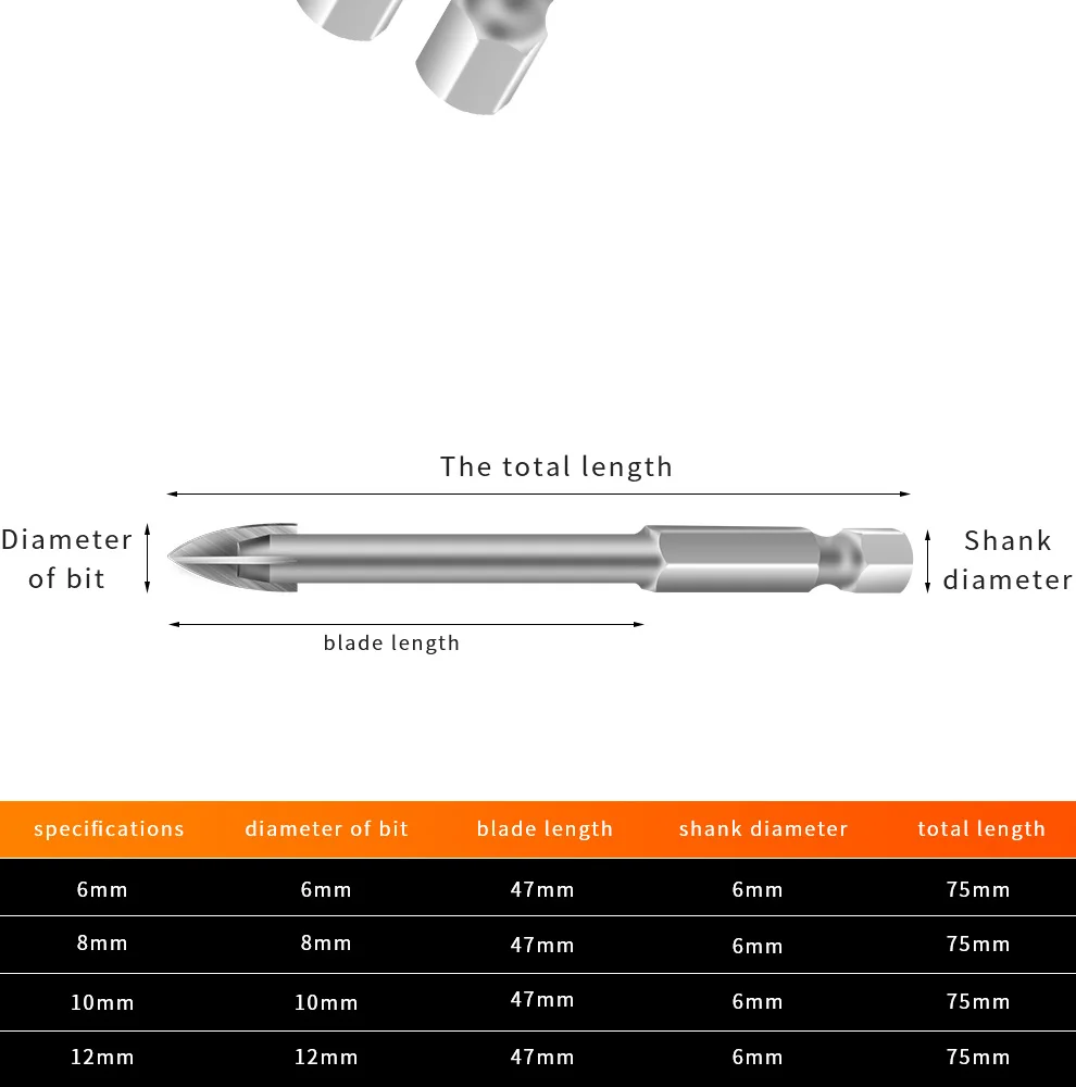 Твердосплавная головка четыре кромки под названием Matrix Body diamond cutter PDC стекло керамической плитки для бутылок