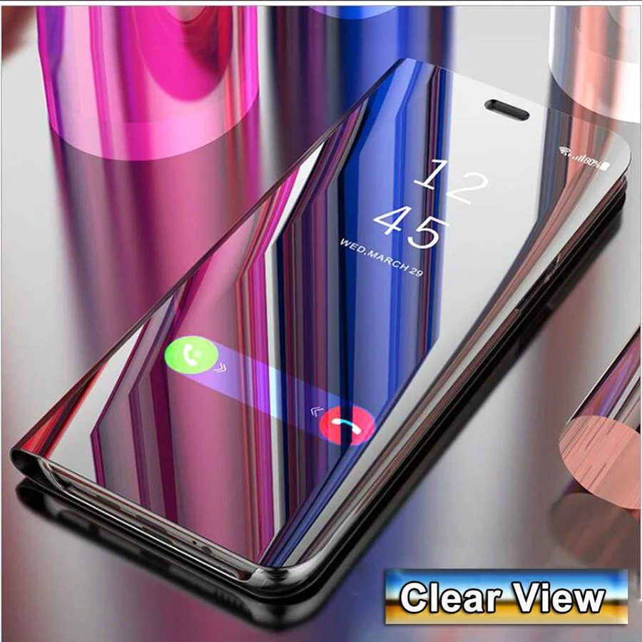 Умный зеркальный чехол для Xiaomi Redmi Note 7 с откидной крышкой 5 6 K20 Pro 7A A1 A2 8 9 lite SE Max 3 F1 |