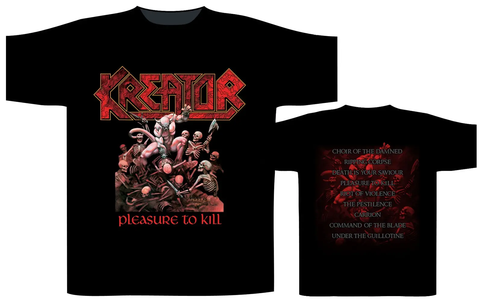 Kreator футболка с надписью Pleasure To Kill' новые официальные классические