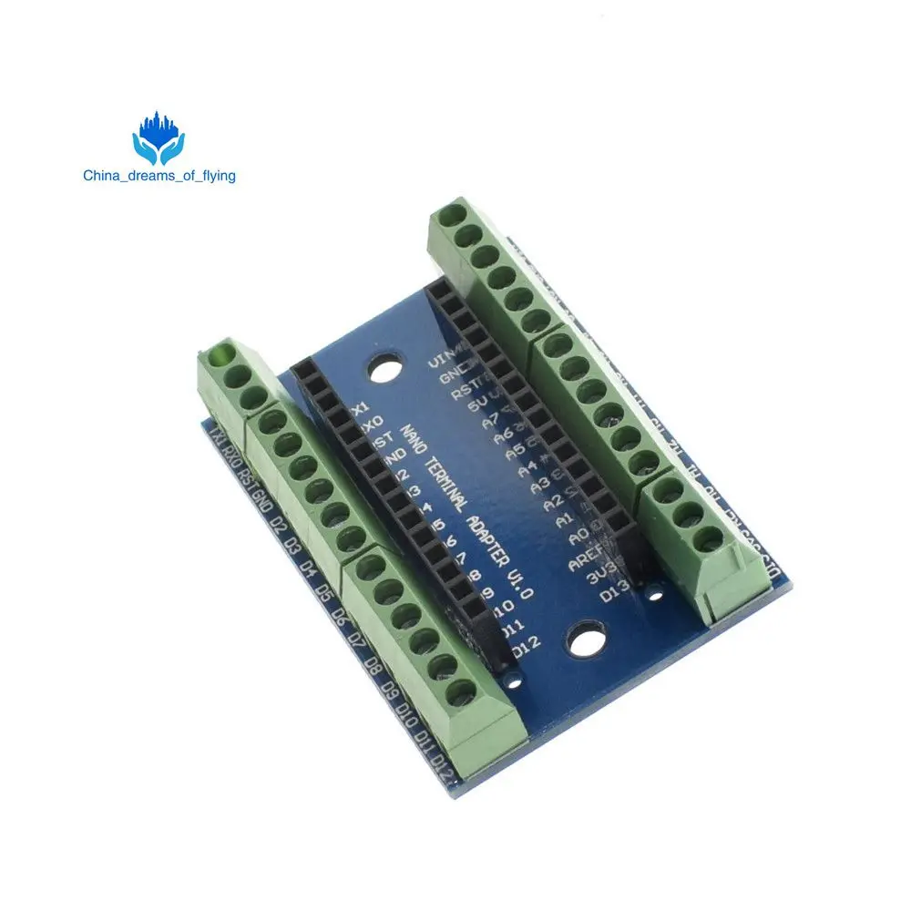 Extension Board 1 шт. NANO V3.0 контроллер терминал адаптер плата расширения NANO IO щит простой удлинитель для Arduino AVR ATMEGA328P - Цвет: Extension Board