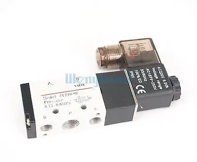 AC220V 4V210 08 1/4 &quotBSPT воздушный клапан 5 портов 2 Позиции соленоида для пневматической