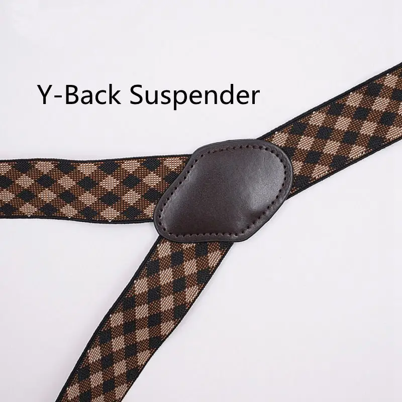 Yienws Mens Suspenders for Trousers Button Pants Braces Man Vintage Commercial Weastern Suspensorio Masculino 125CM YiA027 | Аксессуары