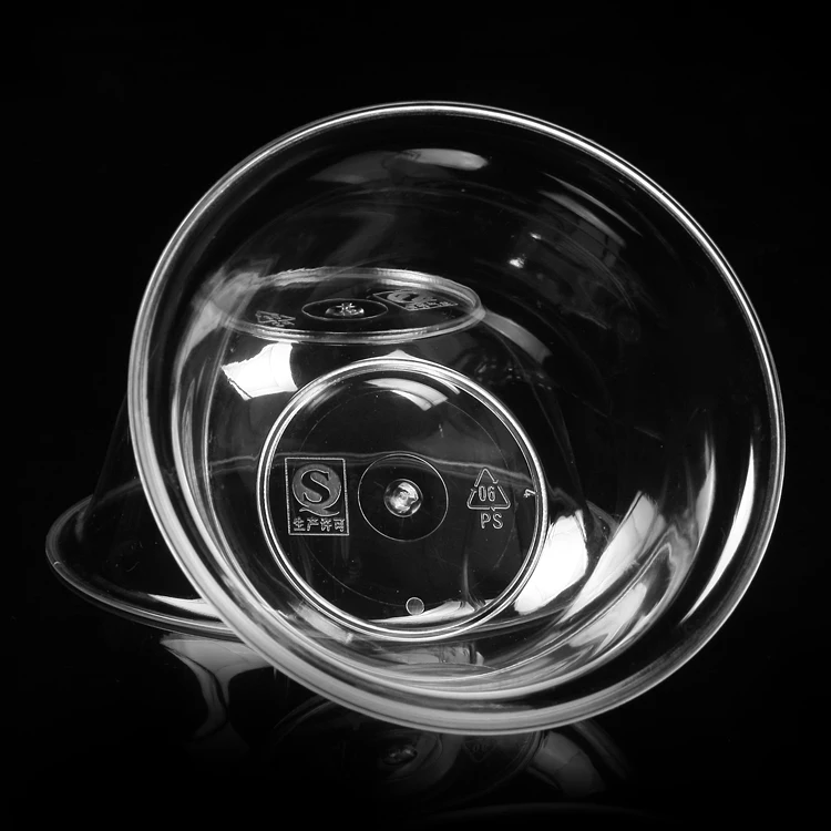 Одноразовая жесткая пластиковая прозрачная Хрустальная Бытовая миска для риса и