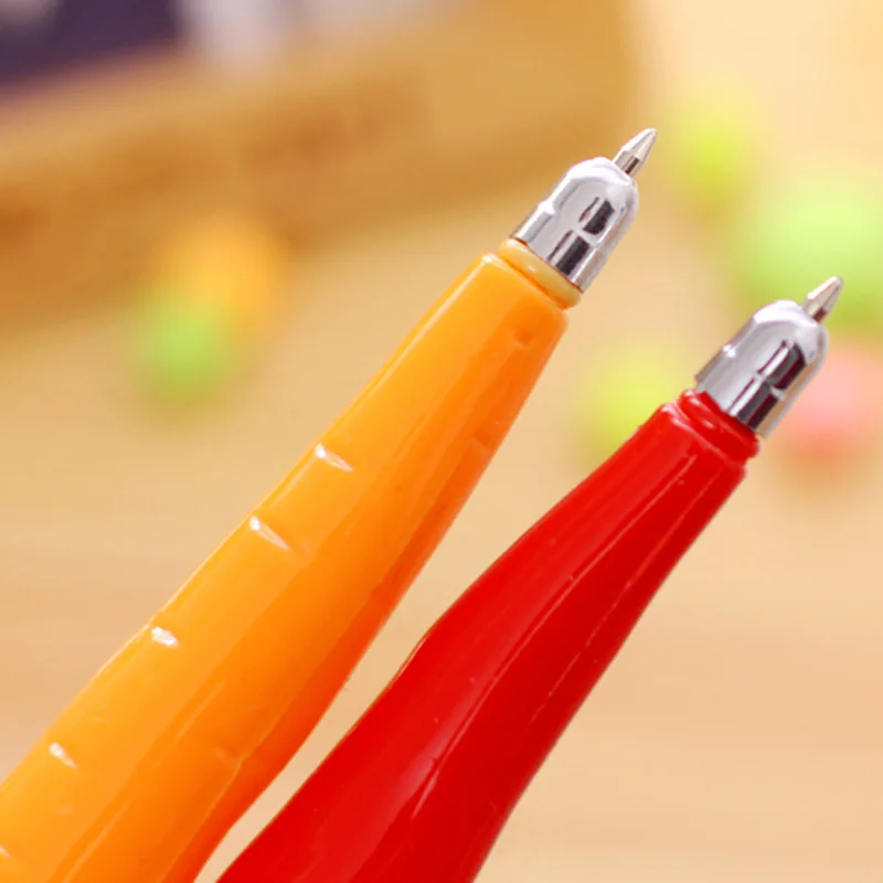 Овощная ручка kawaii caneta oficina canetas criativa ballpoint pens seringa back to school pennen boligrafo scuola on.