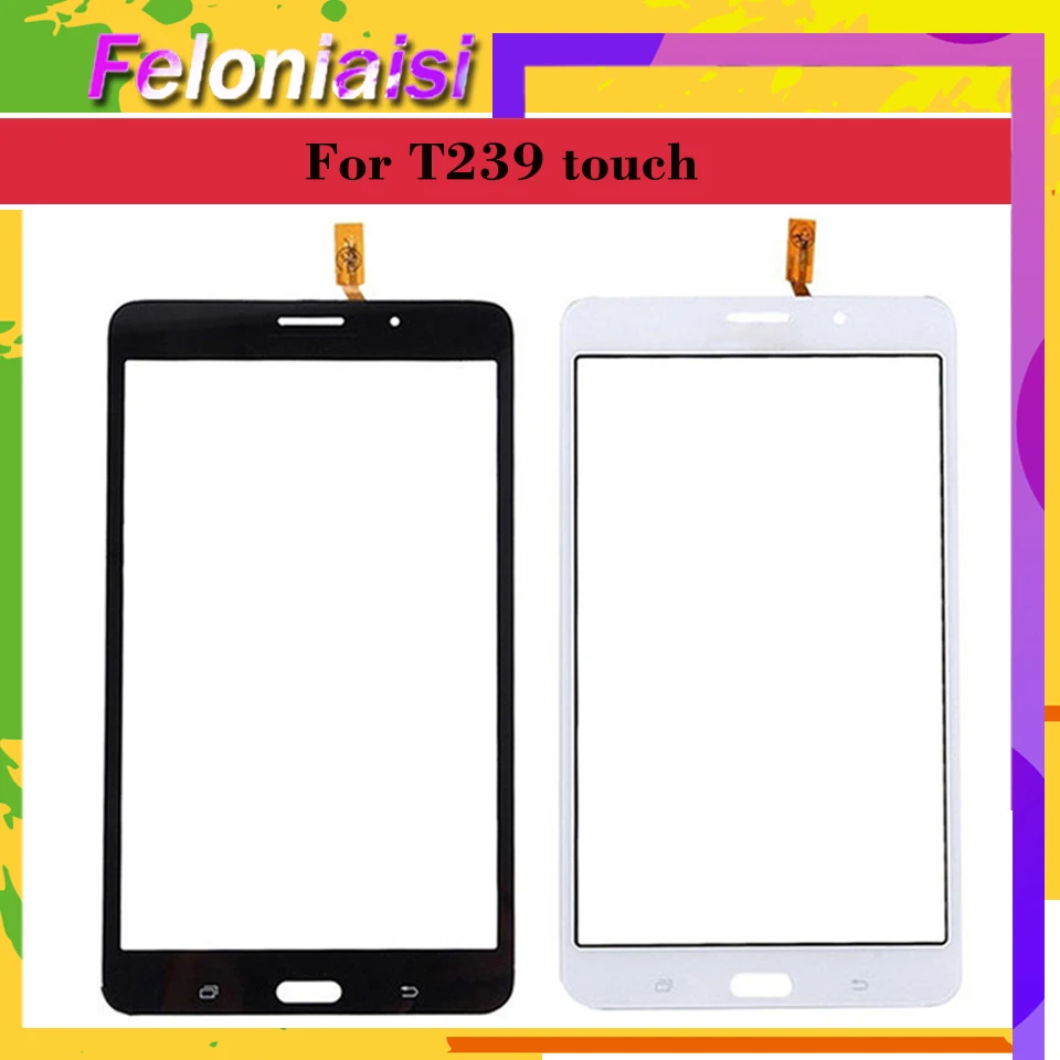 

10pcs/lot For Samsung Galaxy Tab 4 7.0 VE SM-T239 T239 T239C T2397 Tab4 Touch Screen Digitizer Front Glass Panel Sensor Touch