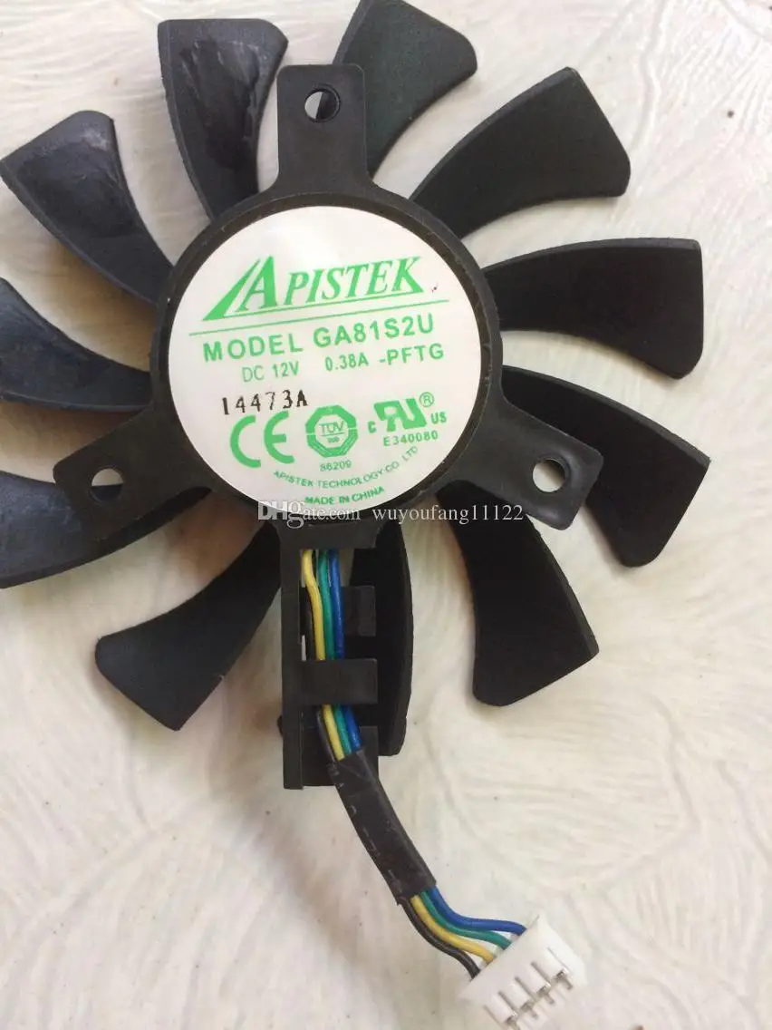 4 линейный вентилятор видеокарты ZOTAC DC 12 В 0.38A GA81S2U|card fan|graphics card fangraphic fan |