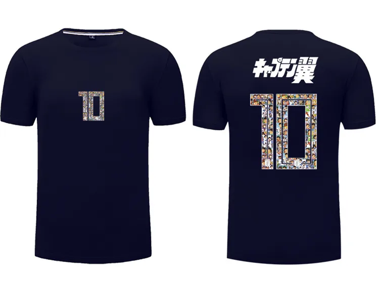 Мужская футболка с короткими рукавами Captain Tsubasa No.10 Ozora японский принт