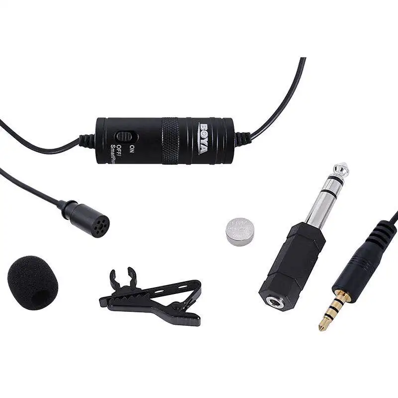 Микрофон BOYA BY M1 6 м с зажимом Lavalier Mini Audio 3 5 мм воротник конденсаторный отворот