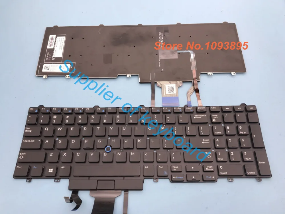 Новый английский клавиатура для Dell Precision 3510 7510 7710 с подсветкой | Компьютеры и офис