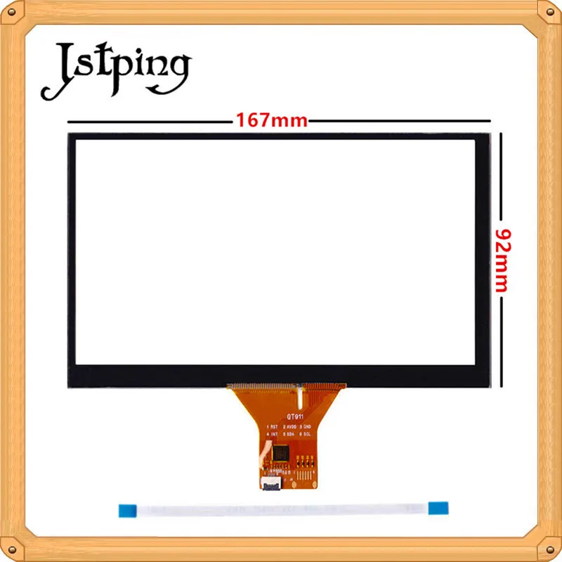 Jstping 6 9 дюймовый емкостный сенсорный экран 167*92 мм 167 * 92 контактов Windows Android
