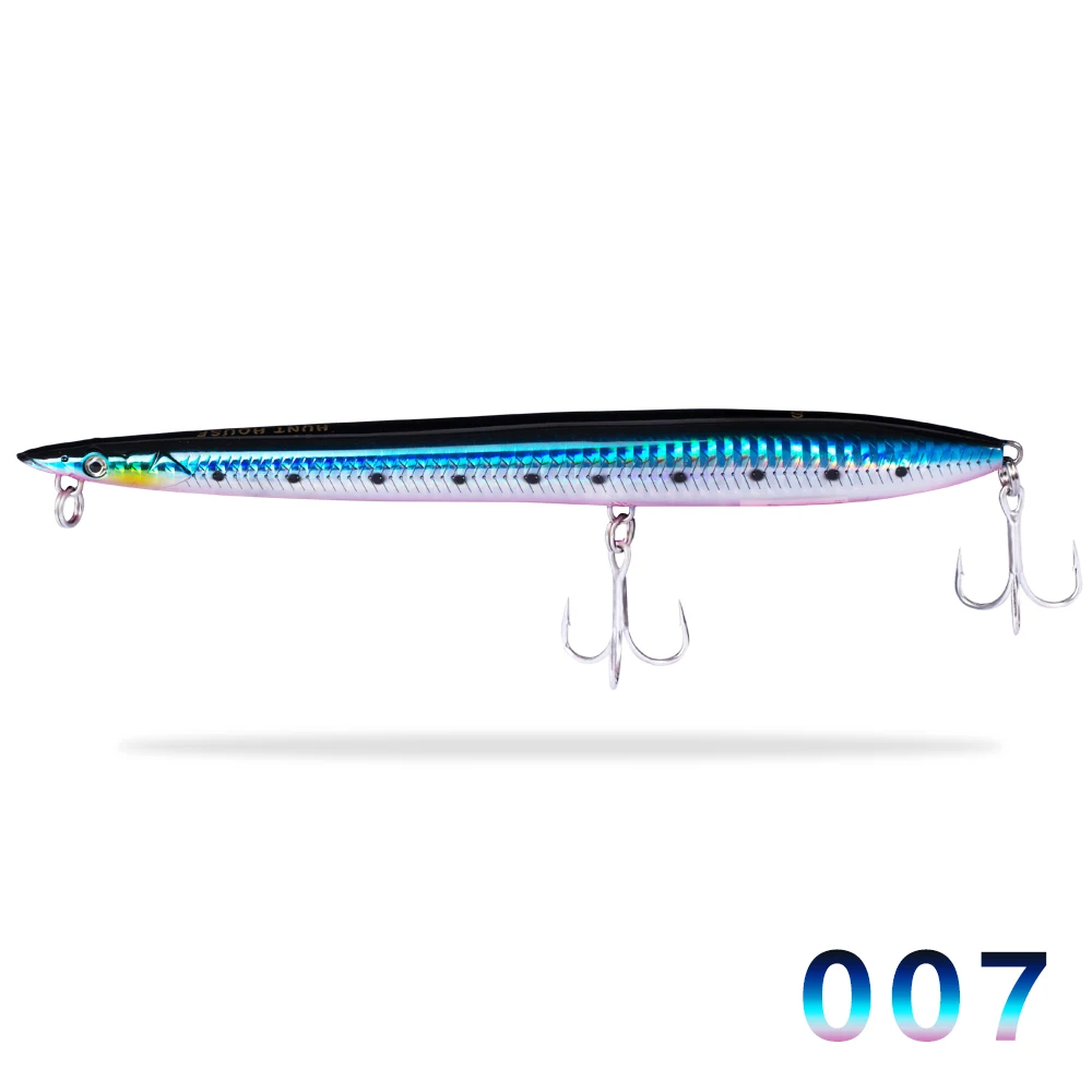007 Охотничий дом leurre stickbait карандаш приманка морская жесткая приманка для рыбалки тонущие плавающие приманки SANDEEL серфинга ходунки иглы рыбы - Цвет: 007