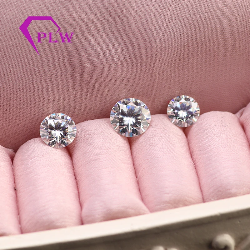 Тест положительная оптовая цена D цвет 1.2ct 7 мм VVS чистота круглый отличный