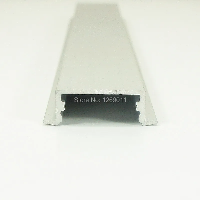 

5pcs 50cm Recessed LED Aluminum Profile with Flange Using for Strip within 20mm Width 10mm Deep UnvarySam led rigid bar light