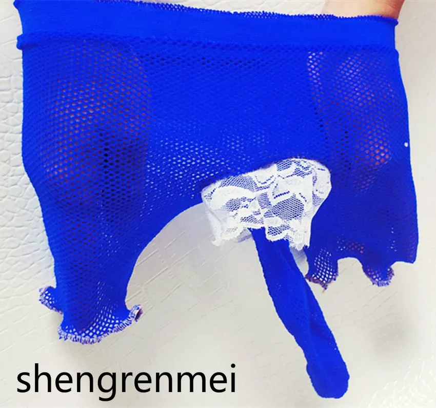 Мужские трусы боксеры Shengrenmei сексуальное нижнее белье для геев кружевные мужские