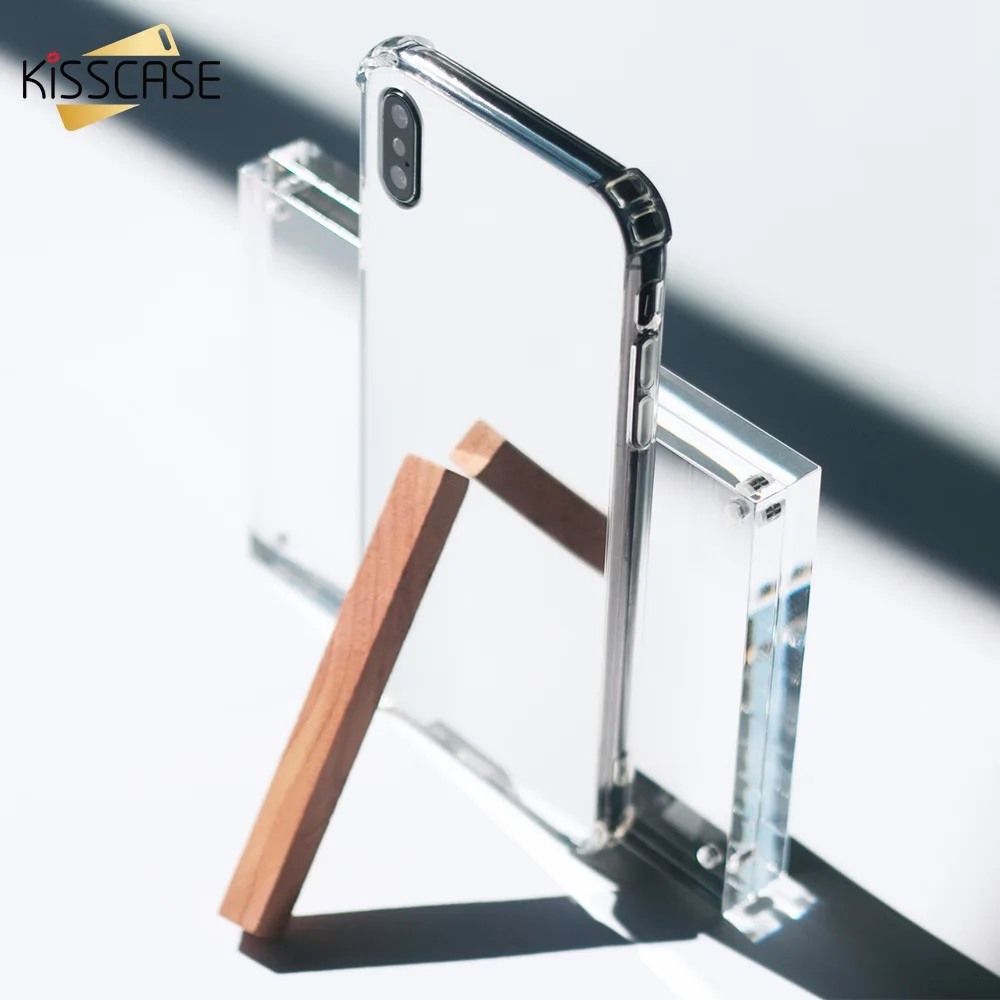KISSCASE Mirror Phone Case For iPhone X XR XS Max 8 7 6S 6 Luxury Soft TPU Shockproof Plus 5S SE Funda |