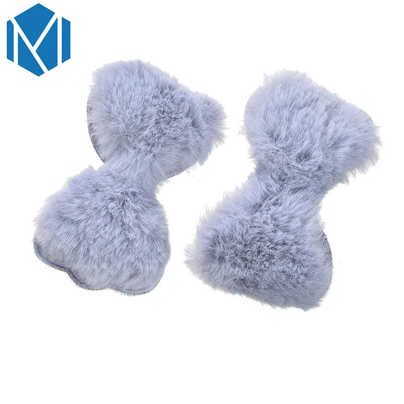 M MISM/1 пара модные зимние детские заколки с бантом для девочек милые однотонные