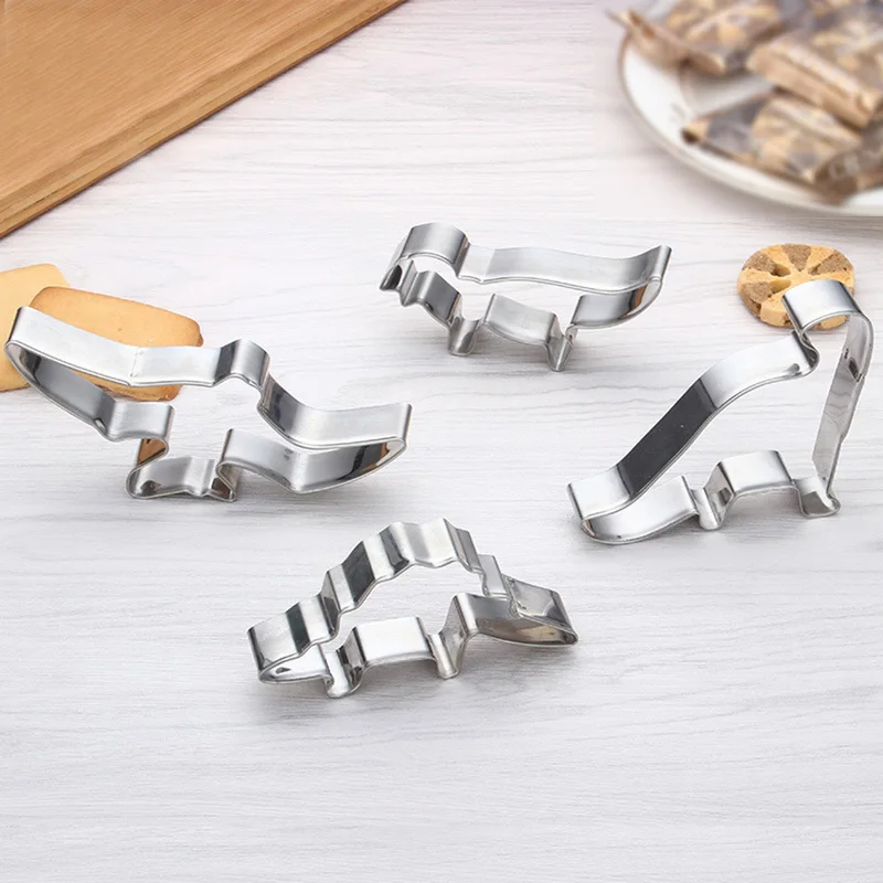 Отделка пресс формы 4 шт./компл. и изображением динозавра Fondant (сахарная) торт